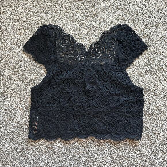 Free People Intimately black lace bralette size XS - Picture 3 of 8